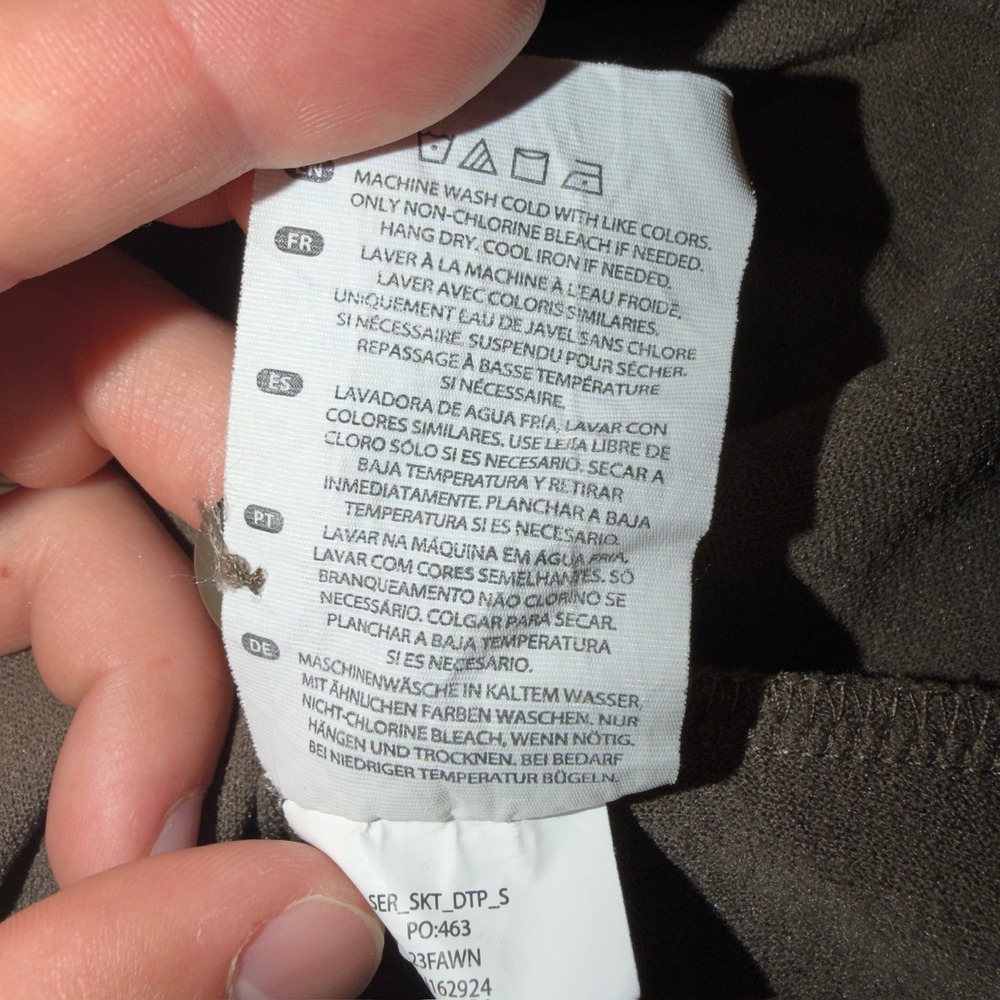 BYLT Serene Shacket Womens Small Dark Taupe Button Front Overshirt - Picture 11 of 11